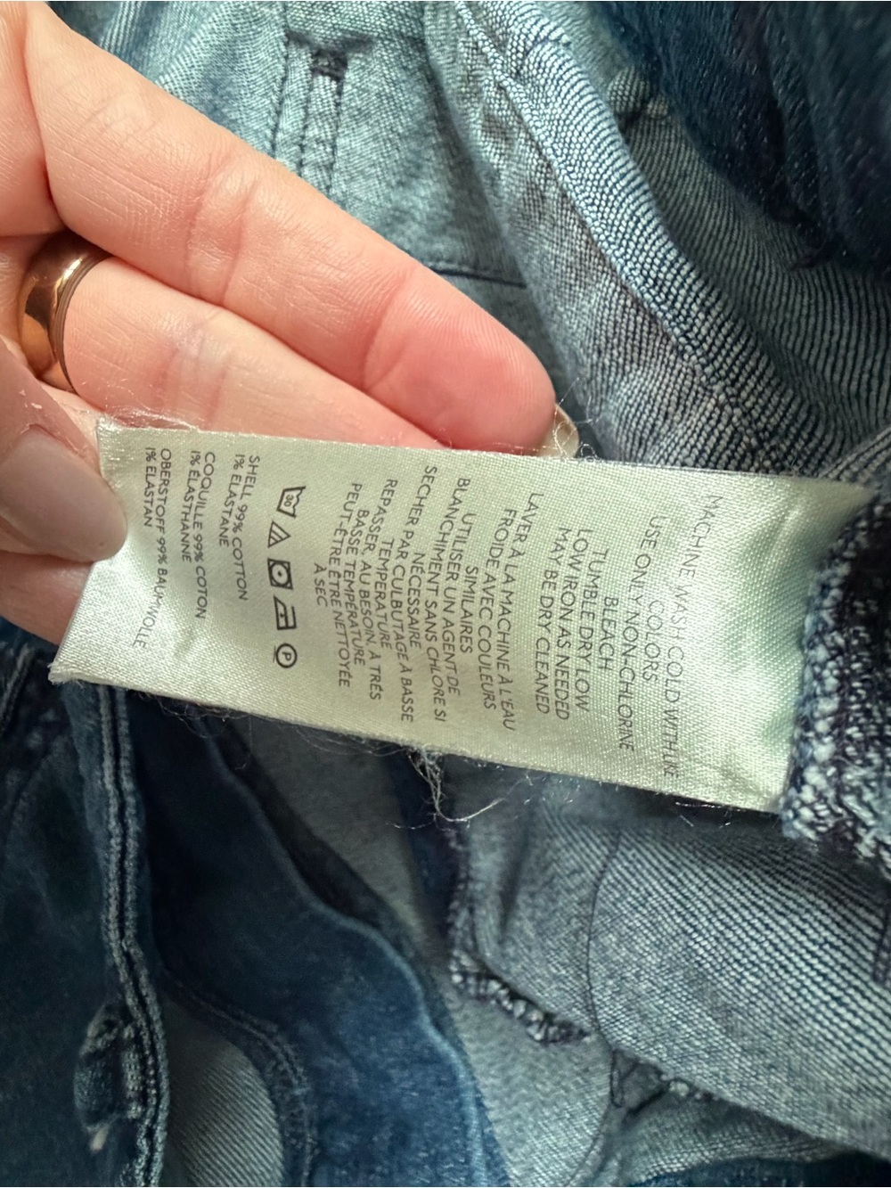 Pilcro Wide-Leg Denim Skirt-Style Jeans in Light Blue - Picture 9 of 9